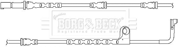 BORG & BECK Сигнализатор, износ тормозных колодок BWL3033
